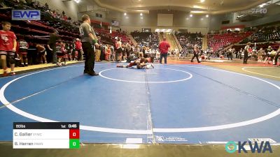 80 lbs Consi Of 4 - Bailer Herren, Pawnee Peewee Wrestling vs Cole Gallier, Verdigris Youth Wrestling