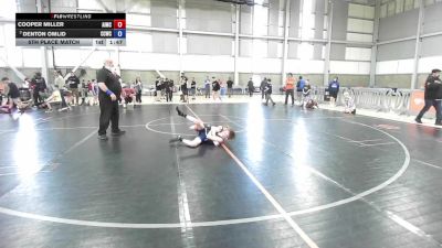 82 lbs 5th Place Match - Cooper Miller, Askeo International Mat Club vs Denton Omlid, Cherry Creek Wrestling Club