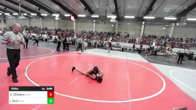 109 lbs Consi Of 4 - Coy Childers, Nebraska Elite vs Isaiah Ruiz, NM Bad Boyz