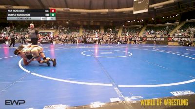 88 lbs Consi Of 4 - Nia Rosales, California Grapplers vs Olivia Kukovich, HURRICANE WRESTLING ACADEMY