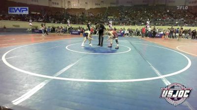 Quarterfinal - Easton Rowe, Ponca City Wildcat Wrestling vs Oak Wright, Team Tulsa Wrestling Club