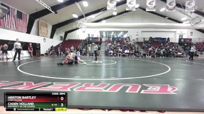 184 lbs Cons. Semi - Caden Holland, University Of The Ozarks vs Ariston Bartley, Lyon College