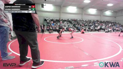 64 lbs Rr Rnd 2 - Jasper Shuemake, Viking Wrestling Club vs Liliana Guerrero, Brushy Wrestling Club