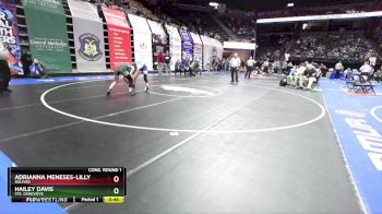 125 Class 1 lbs Cons. Round 1 - Hailey Davis, Ste. Genevieve vs Adrianna Meneses-lilly, Bolivar