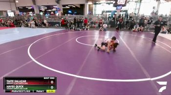72 lbs Quarterfinal - Taite Salazar, Wesley Club Wrestling vs Hayes Quick, Texans Wrestling Club
