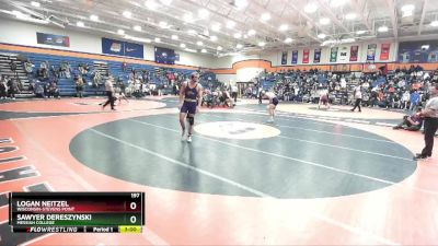 197 lbs Cons. Round 3 - Logan Neitzel, Wisconsin-Stevens Point vs Sawyer Dereszynski, Messiah College