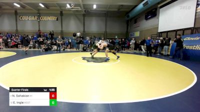 223 lbs Quarterfinal - Nicholas Sahakian, St. John Bosco vs Earl Ingle, West Linn (OR)