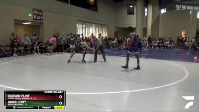 144 lbs Round 1 (32 Team) - Dauson Flint, Young Guns- Nashville vs Grier Hunt, Assassins Pink