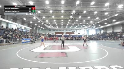 160 lbs Round 3 (3 Team) - Hayden Stowell, Gouverneur Sr HS vs Jacob Wardwell, Salem-Cambridge Sr HS