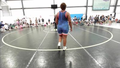 105 kg Quarterfinal - Braelyn Flemming, Michigan Rev Girls Blue vs Mahalaia Adams, Team VA