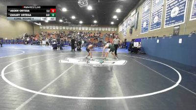 138 lbs Cons. Round 4 - Aeden Ortega, El Diamante vs Zakary Ortega, Garces Memorial