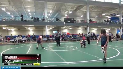 100 lbs Placement Matches (8 Team) - Ezra Miller, Columbus Desales vs Nolan Haggerty, St. Edward