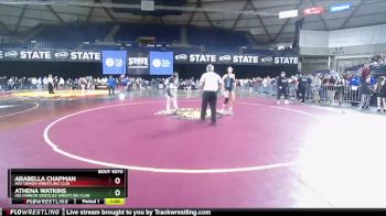 115 lbs Champ. Round 2 - Athena Watkins, Gig Harbor Grizzlies Wrestling Club vs Arabella Chapman, Mat Demon Wrestling Club