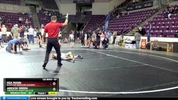 67 lbs Quarterfinal - Areson Green, Torrington Wrestling Club vs Asa Mann, Black Fox Wrestling Academy