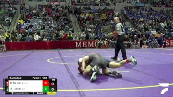 113 lbs Quarterfinal - Levi Johns, Bluffton vs Braylon McIntire, North Miami