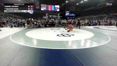 132 lbs Champ. Rd Of 64 - Gabriel Aguirre, OK vs Grayson Davis, PA