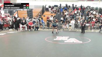 235 lbs Semifinal - Elaine Pinto, Durfee vs Hillary MacDonald, Lawrence