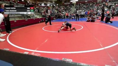 67 lbs Quarterfinal - Rex Russow, Springdale Youth Wrestling Club vs Huck Yates, Mighty Bluebirds Wrestling