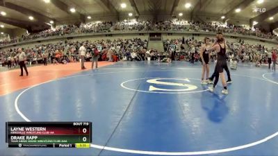 95 lbs Champ. Round 2 - Drake Rapp, Team Grind House Wrestling Club-AAA vs Layne Western, Kirksville Wrestling Club-AA