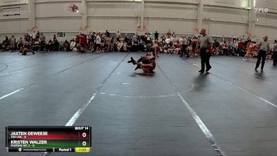 98 lbs Round 5 (6 Team) - Jaxten Deweese, 330 Lab vs Kristen Walzer, Phoenix WC 2