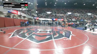 G - 110 lbs Champ. Round 1 - Sophia Catt, Billings Senior High School (Girls) vs Danica Hennell, Flathead (Kalispell) (Girls)