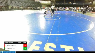 56 lbs Cons. Round 5 - Porter Martin, Washington vs Karter Moorman, Elite Wrestling Club