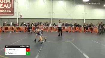 53 lbs Quarterfinal - Luke Salgado, Scanlan Wrestling Academy vs John Weldon, Highlands Wrestling Club