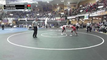 138 lbs 3rd Place Match - Tyson Peters, Leoti Wichita County HS vs Beau Koster, Hoxie HS