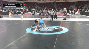 4A 106 lbs 5th Place Match - Antonio Martinez, West Las Vegas vs Saul Rodriguez, Bloomfield