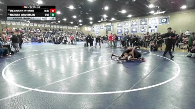 150 lbs Champ. Round 2 - De`Shawn Wright, Mira Monte vs Nathan Wightman, Westmont
