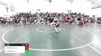 144 lbs Quarterfinal - Nathan Wolyniec, Derby/Oxford/Holy Cross vs Larkin Pantano, Daniel Hand