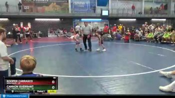 45 lbs Round 6 (8 Team) - Kooper Carrasco, NOLA Gold vs Cannon Guerrant, Full Throttle Wrestling