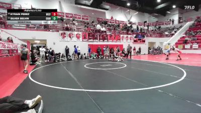 HS 100 lbs Semifinal - Silver Belvin, SHAWNEE vs Kyrain Perez, WESTMOORE