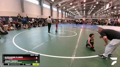 52 lbs Cons. Round 2 - Jonah Banda, Bandas Wrestling Academy vs Alexander Flores, Jflo Trained