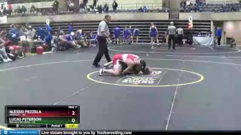 145 lbs Finals (8 Team) - Alessio Pezzela, Huntley vs Lucas Peterson, Rochester Mayo