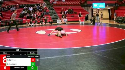 79 lbs Finals (8 Team) - Cason Hoefer, District 3 vs Paxton Terry, District 8