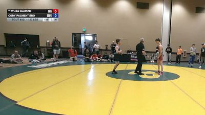 120 lbs Cons. Sub-rd Of 16 - Ethan Hauser, Savage Wrestling Academy vs Cody Palmentiero, South Side Wrestling Club