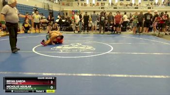 130 lbs Champ. Round 2 - Nicholas Aguilar, FL Scorpions Wrestling Club vs Bryan Garcia, Eagle Empire