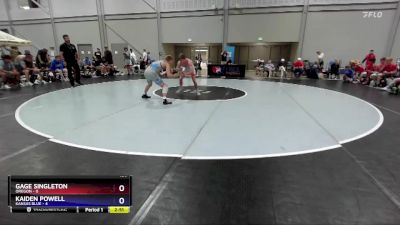 120 lbs Placement Matches (16 Team) - Gage Singleton, Oregon vs Kaiden Powell, Kansas Blue