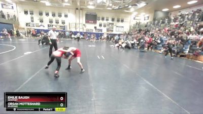 85 lbs Quarterfinal - Emilie Baugh, Newport vs Orsan Motteshard, Riverside