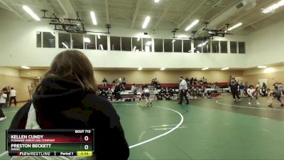 82 lbs 1st Place Match - Preston Beckett, NWWC vs Kellen Cundy, Punisher Wrestling Company