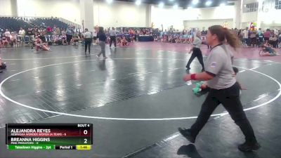 105 lbs Champ Round 1 (16 Team) - Breanna Higgins, Pink Predators vs Alejandra Reyes, Nebraska Wonder Women (A Team)