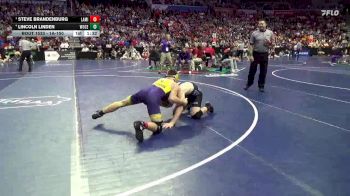 1A-150 lbs Semifinal - Steve Brandenburg, Lake Mills vs Lincoln Linden, Woodbury Central