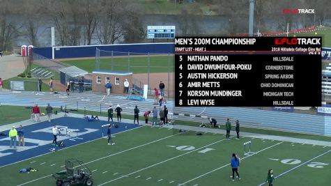 Men’s 200m Championship, Heat 1