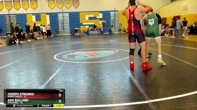 215 lbs Quarterfinals (8 Team) - Sam Ballard, Suwannee vs Joseph Stronko, Baker County