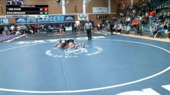 120 lbs Cons. Round 4 - Evan Brubaker, Clearfield vs Ken Starr, Roy