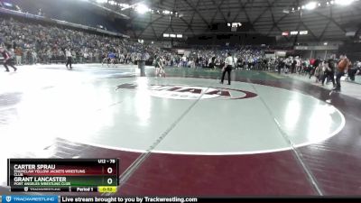 78 lbs Cons. Round 2 - Carter Sprau, Enumclaw Yellow Jackets Wrestling Club vs Grant Lancaster, Port Angeles Wrestling Club