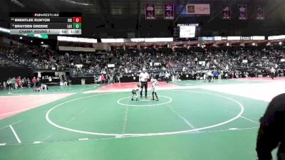 45 lbs Champ. Round 1 - Brayden Greene, LAC3 vs Brentlee Runyon, RIKA