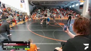 120+ Round 2 - Clayton Cox, Powell Wrestling Club vs Daniel Stamstad, Greybull Basin Athletic Club