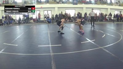 125 lbs Champ. Round 2 - Jushawn Ferrell, Alma vs Brady Phelps, Wisconsin-Whitewater